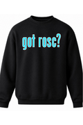 GOT ROSC? Black Crewneck Sweatshirt - Teal