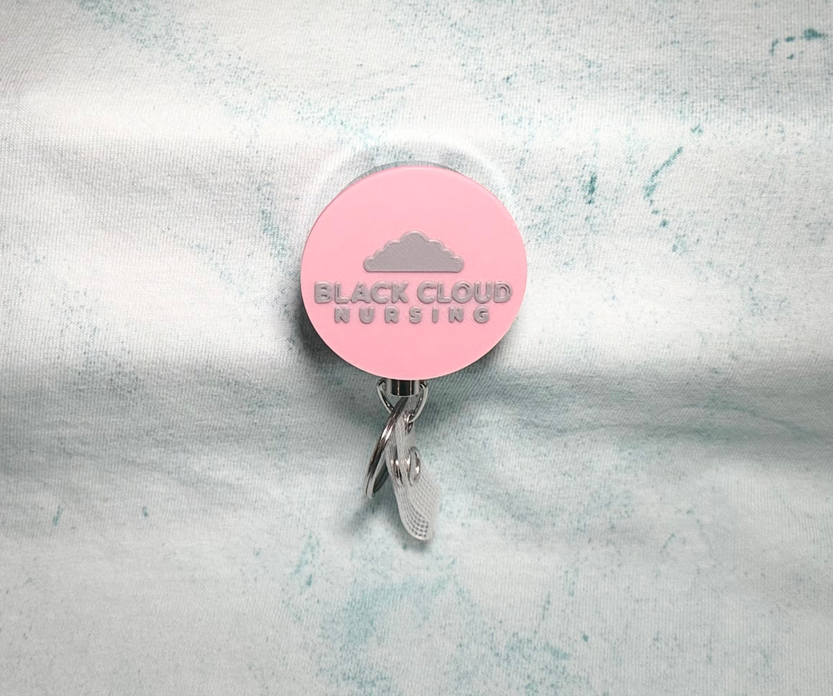 Black Cloud Nursing Badge Reel