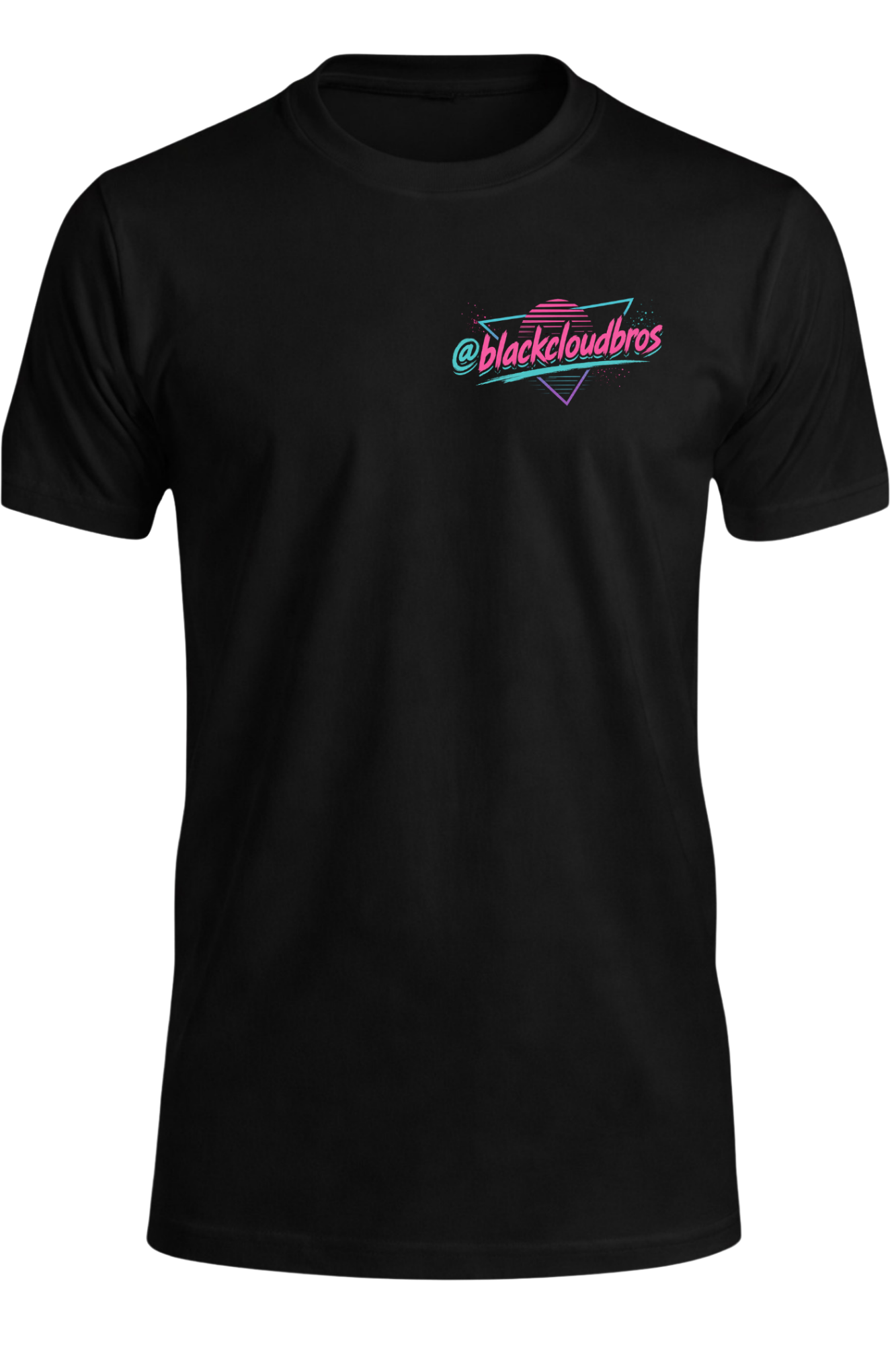 Black Cloud Minimal Retro T-Shirt