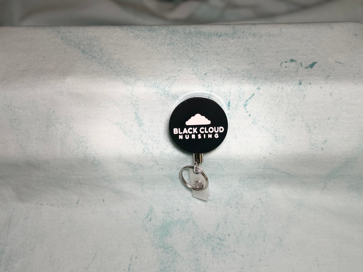Black Cloud Nursing Badge Reel